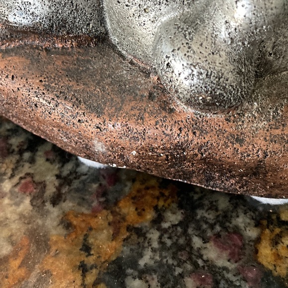 🎄 Ceramic statue, green/brown/silver tones, NEW - Picture 10 of 15